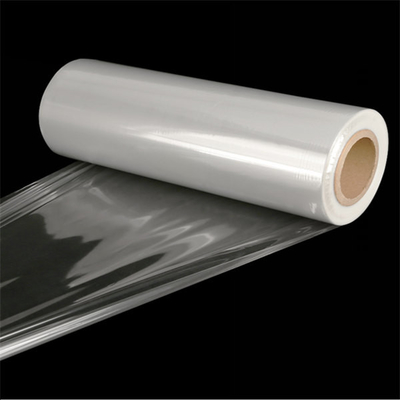 Clear 75 Gauge Centerfold POF Panas Thermal Shrinkable Film Roll Polyolefin Plastic Wrap Untuk Shrink Wrapping