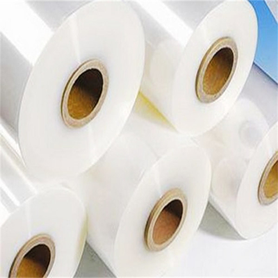 Lima Lapisan 30 Mikron POF Polyolefin Plastic Wrap Film Lebar 52cm Untuk Baki Kue