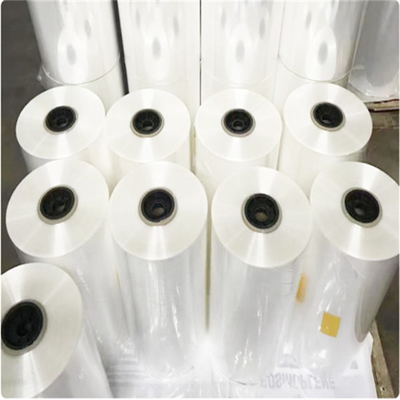 Transparan Glossy Half Tube Standard POF Shrink Film Untuk Papan Setrika