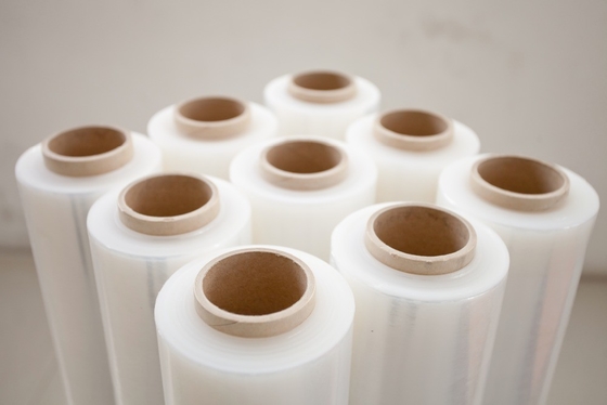 Bahan Kemasan Cerah POF Heat Shrinkable Film Centerfold Polyolefin Shrink Film Untuk Kompor