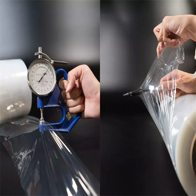 Super Clarity Thin Double Layer POF Film Plastik Shrink Wrap Film Untuk Camilan